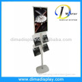 Single Sided A2 Poster Open up Snap Frame Sign Holder & A4 Acrylic Brochure Free Floor Standing Sign Holder Unit Dynamic Display